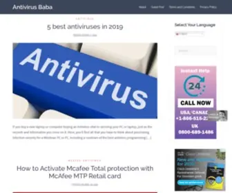 Antivirusbaba.com(Lets fix your antivirus technical issue today) Screenshot