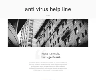 Antivirushelpline.site Screenshot