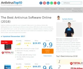 Antivirustop10.com(Antivirustop 10) Screenshot