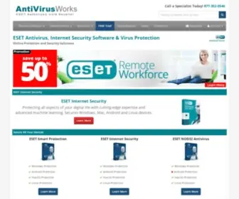 Antivirusworks.com(ESET Antivirus) Screenshot