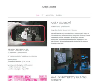 Antjeseeger.de(Antje Seeger) Screenshot