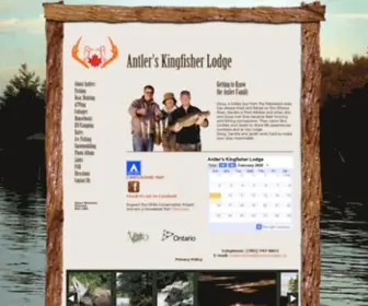 Antlerslodge.ca(Antler's Kingfisher Lodge) Screenshot