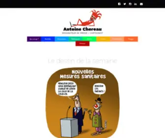 Antoinechereau.fr(Dessinateur de presse) Screenshot