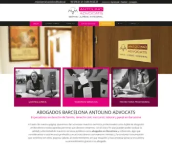 Antolinoadvocats.com(Bufete Abogados en Barcelona) Screenshot