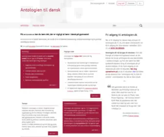Antologien.dk(Antologien) Screenshot