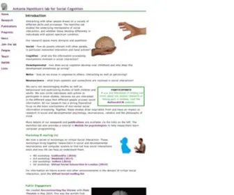 Antoniahamilton.com(Antonia Hamilton's lab) Screenshot