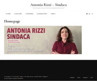 Antoniarizzisindaca.it(Candidata sindaca a Codogno in occasione delle elezioni amministrative 2021) Screenshot