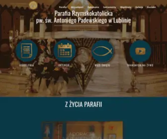 Antoni.lublin.pl(Parafia Rzymskokatolicka pw) Screenshot