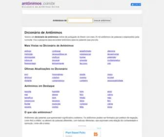 Antonimos.com.br(Ant) Screenshot