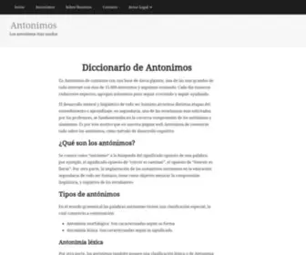 Antonimos.de(Diccionario de Antonimos) Screenshot