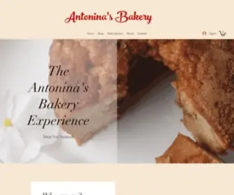 Antoninasbakery.com(Antonina's Bakery) Screenshot