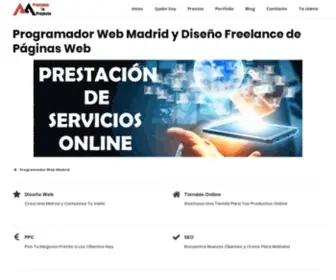 Antonioalcala.com(Programador web Madrid. Diseño de páginas web y tiendas online freelance ✅. Diseños web Madrid) Screenshot