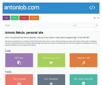 Antoniob.com(Antonio Bakula) Screenshot