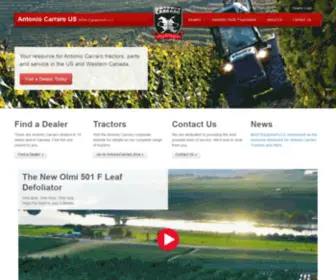 Antoniocarrarous.com(Antonio Carraro US (MGH Equipment LLC)) Screenshot