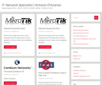 Antoniodavanzo.com(Mikrotik Certified) Screenshot