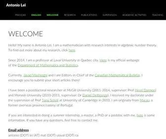 Antoniolei.com(Antonio Lei) Screenshot