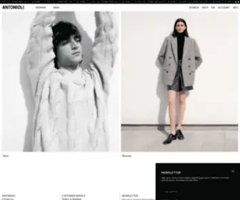 Antonioli.eu(Fashion Forward Luxury) Screenshot