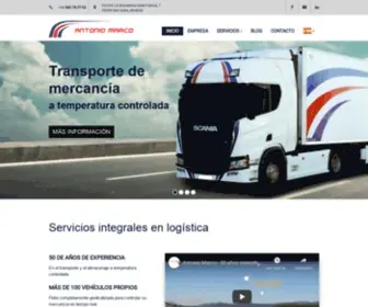 Antoniomarco.com(Empresa de transportes en Alicante) Screenshot