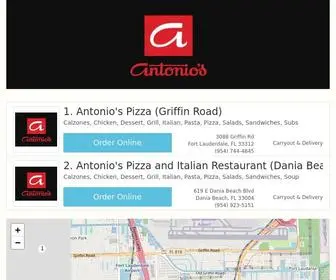 Antoniosorder.com(Antonio's Pizza (Order Online)) Screenshot