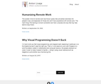 Antonlivaja.com(Anton Livaja) Screenshot