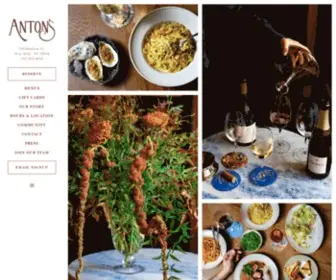 Antonsnyc.com(Anton's| A cozy, nostalgic New York café and wine bar in New York, NY) Screenshot