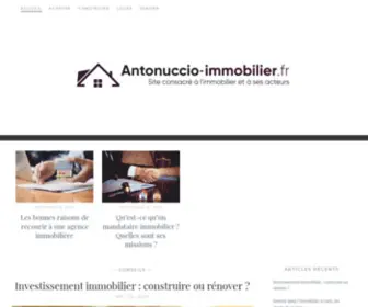 Antonuccio-Immobilier.fr(Agence immobilière) Screenshot