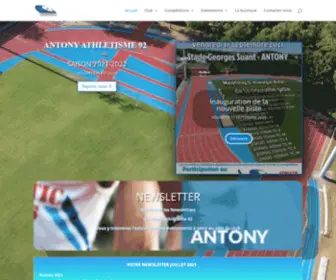 Antony-Athletisme.com(Antony Athlétisme 92 est le club d'athlétisme de plus de 400 licenciés) Screenshot