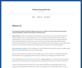 Antonyharwood.com(Literary Agency) Screenshot