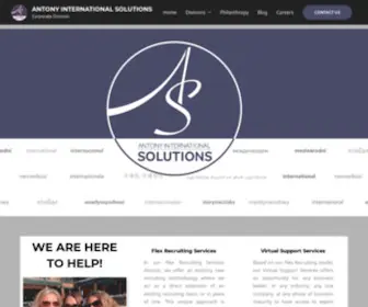 Antonyinternationalsolutions.com(Corporate Division) Screenshot