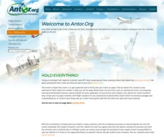 Antor.org(World Wide Travel Information) Screenshot