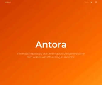 Antora.org(Documentation) Screenshot