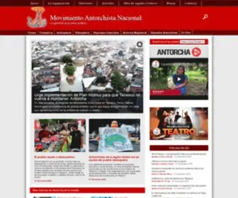 Antorchacampesina.org.mx(Movimiento Antorchista Nacional) Screenshot