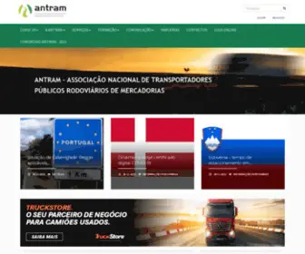 Antram.pt(Associação Nacional de Transportes Públicos Rodóviarios de Mercadorias) Screenshot