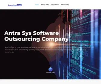 Antrasys.com(Antra Sys is the leading software outsourcing company with 800 engineers and 10) Screenshot