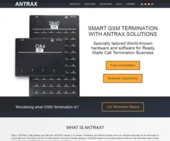 Antrax.mobi(What is GSM termination. ANTRAX) Screenshot