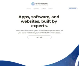 Antrimcreek.com(Websites & Mobile Apps) Screenshot