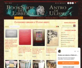 Antrodiulisse.eu(HomePage del BookStore della Libreria «l'Antro di Ulisse») Screenshot