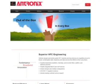 Antronix.com(Performance, Broadband, Innovation) Screenshot