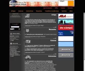 Antropologia.com.br(Comunidade Virtual de Antropologia) Screenshot