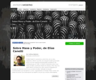 Antroposmoderno.com(Sitio de habla hispana y portuguesa dedicado al pensamiento psicoanalítico y posmoderno) Screenshot