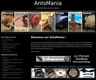 Antsmania.com(Le Monde des Insectes en Grand) Screenshot