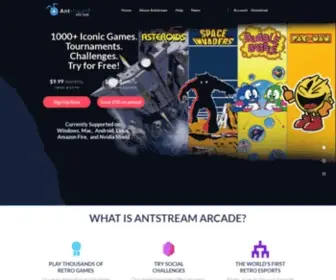 Antstream.com(Play Retro Arcade games on any device. Antstream Arcade) Screenshot