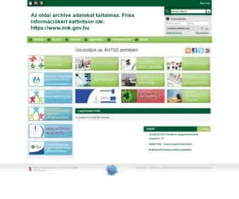 ANTSZ.hu(Főoldal) Screenshot