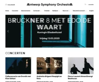 Antwerpsymphonyorchestra.be(Antwerp Symphony Orchestra) Screenshot