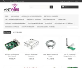 Antwire.co.za(Antenna Wireless Online Shop) Screenshot