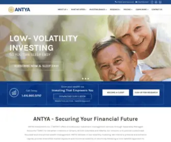 Antya.ca(Wealth Management) Screenshot