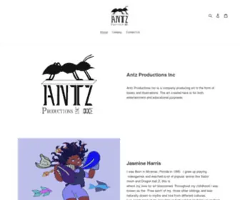 Antzproductionsinc.com(Antz Productions Inc) Screenshot