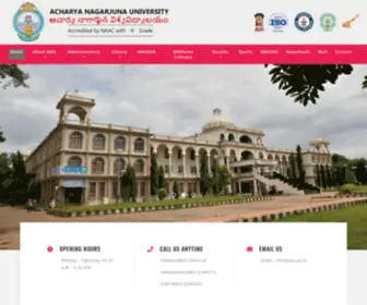 Anu.ac.in(Attainment Responsive web template) Screenshot