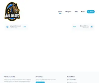 Anubismc.com(AnubisMC) Screenshot