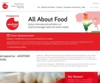 Anufoodindia.com(Anuga Select India) Screenshot